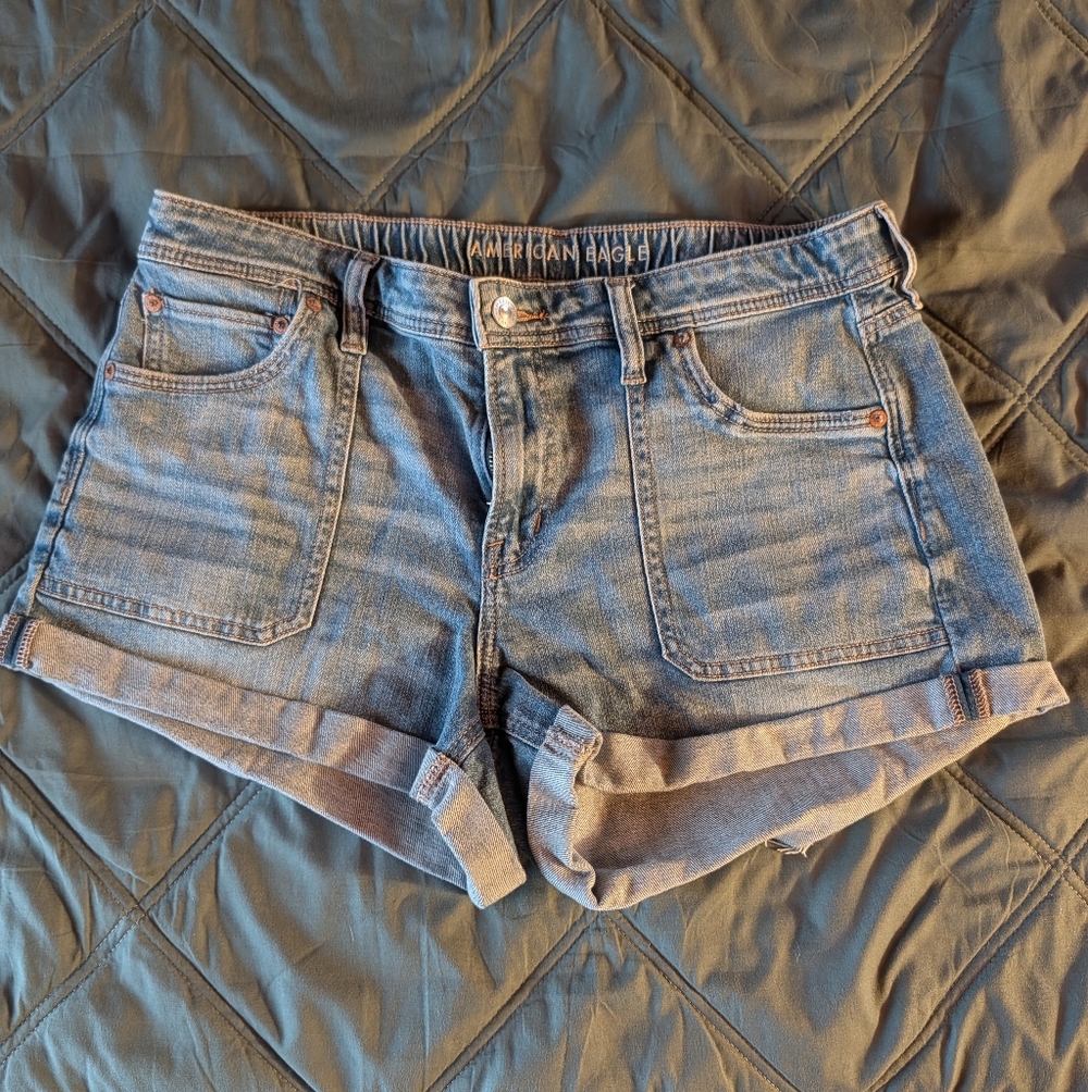 American Eagle Outfitters Light Blue Jean Shorts
